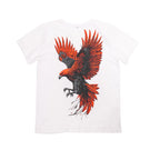Men's White Eagle Printed T-Shirt