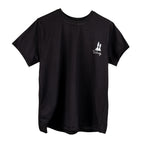 Men's Black Round Neck Logo T-Shirt