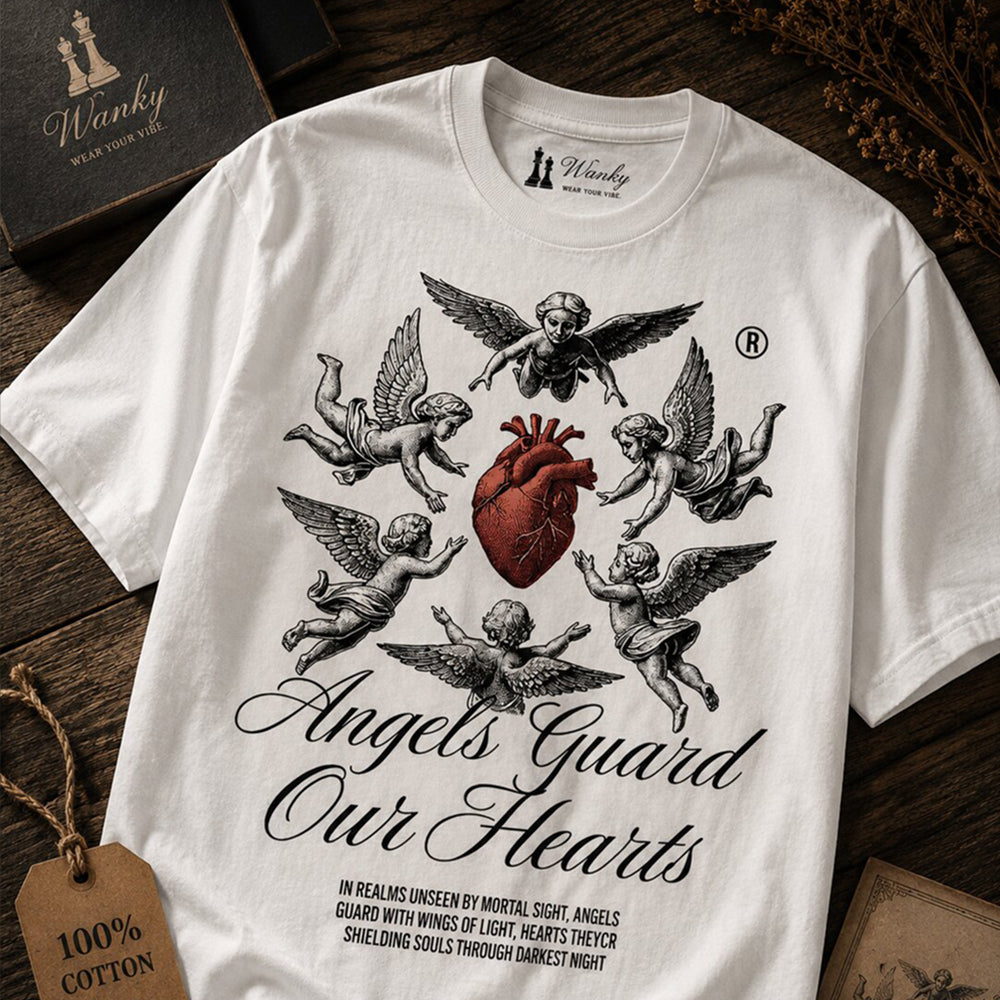 Angelic Heart Vintage Cotton T-Shirt