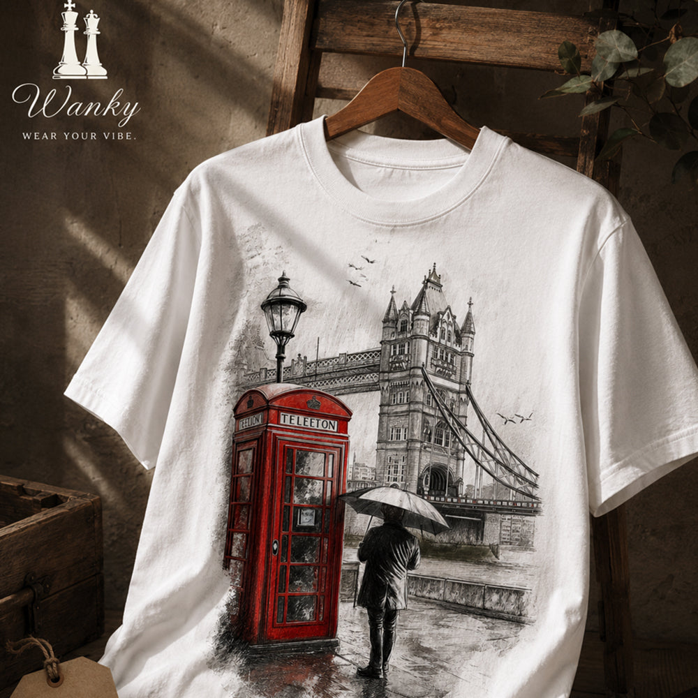 London Sketch Vintage Cotton T-Shirt