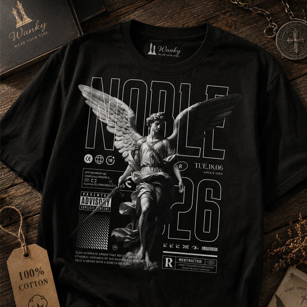 Noble Angel Graphic Cotton T-Shirt