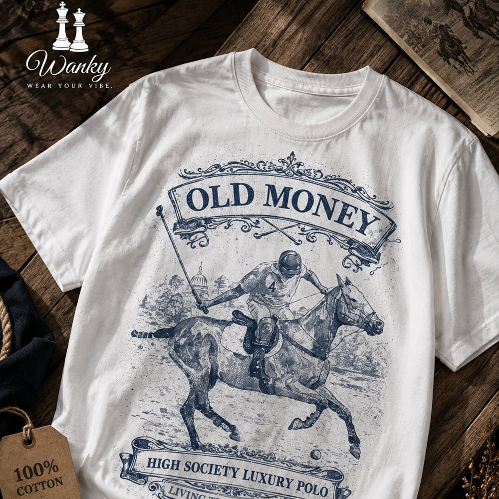 Old Money Polo Vintage Cotton T-Shirt