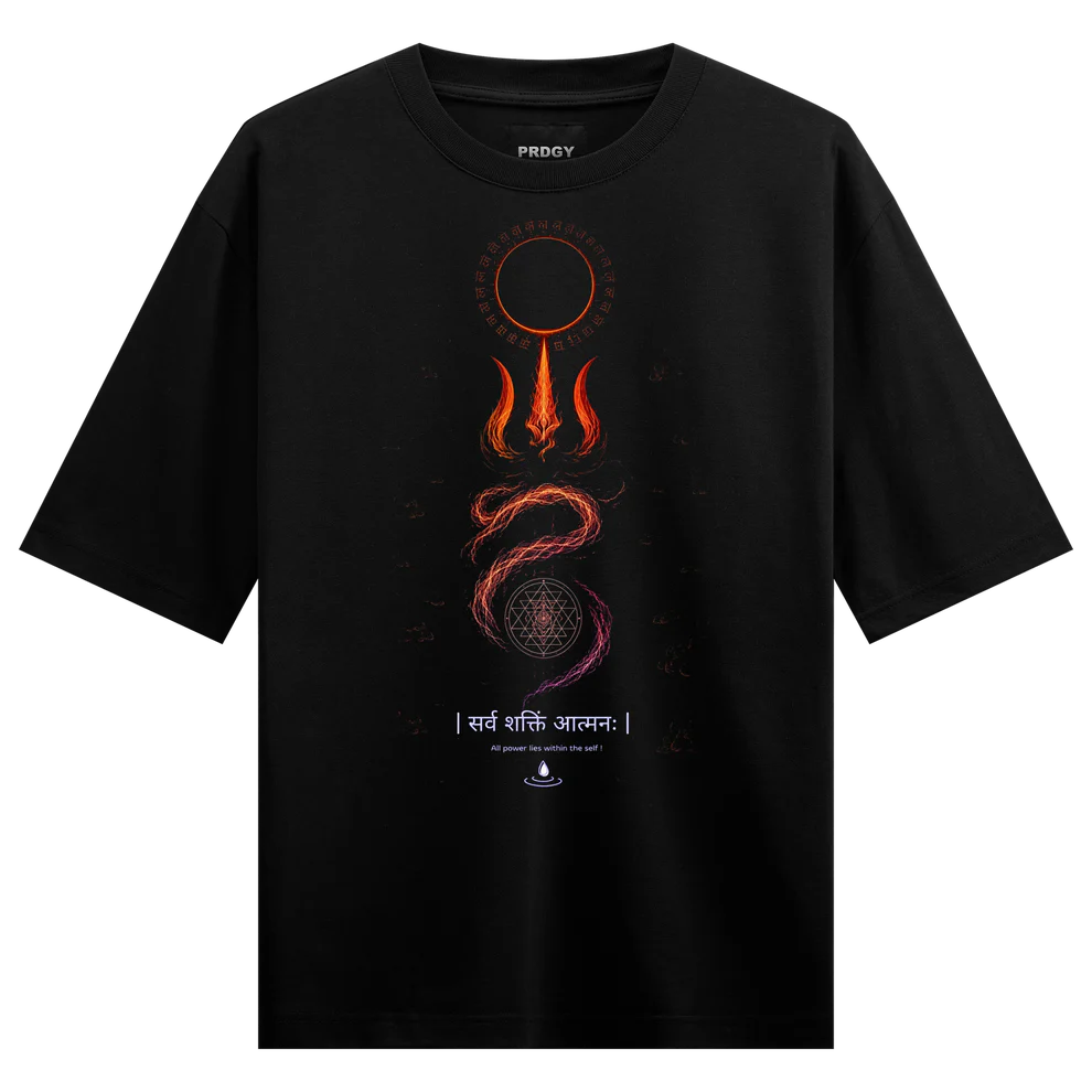 WANKY Awakened Flame Men's Oversized T-Shirt