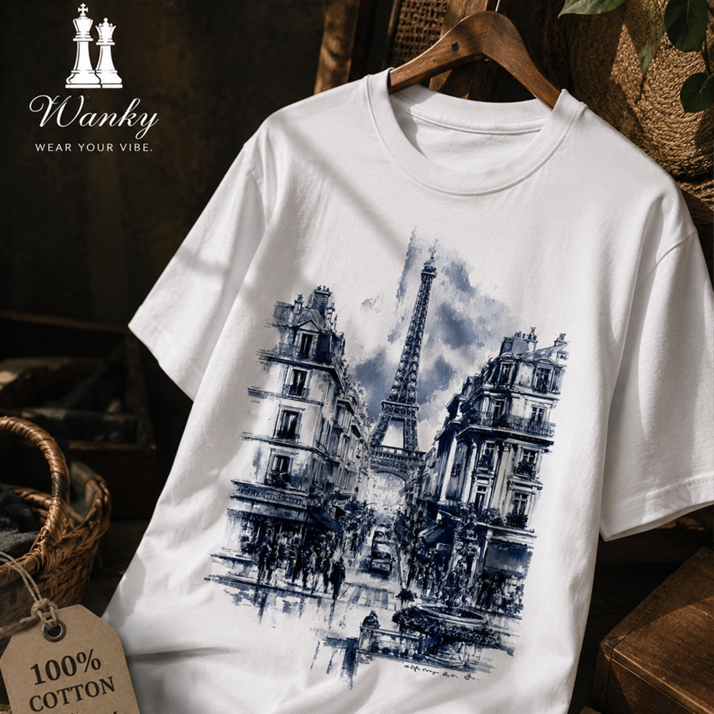 Paris Eiffel Tower Sketch T-Shirt